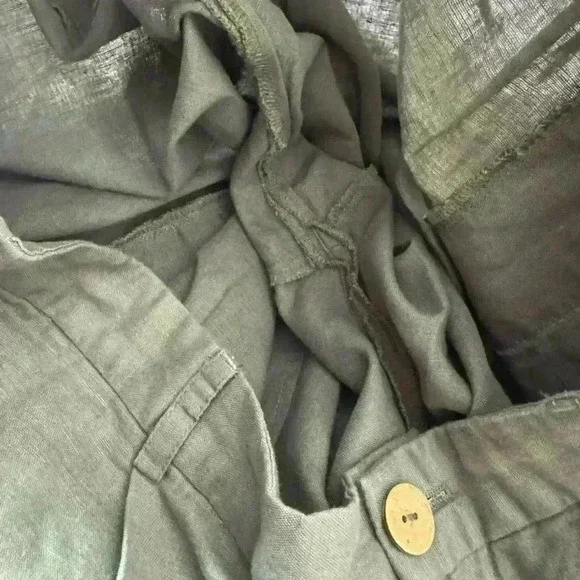 Grae Cove Linen Blend Pants Size XL Cropped Lagenlook TikTok Viral Blogger - Picture 9 of 16
